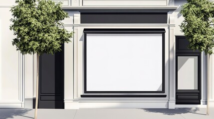 mockup on a shopfront  