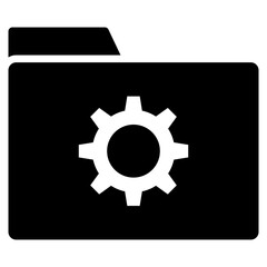 Folder Setting Icon Element For Design