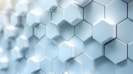 Fototapeta premium 3D Abstract Background of Hexagon Pattern