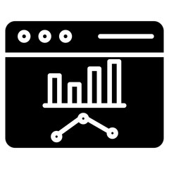 Web Traffic Icon Element For Design