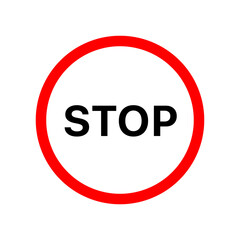 Sign icon stop