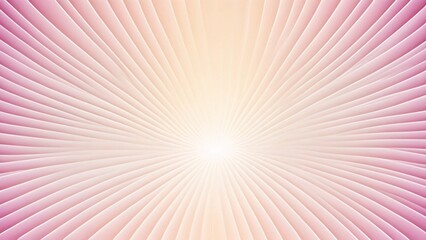 Fototapeta premium Abstract pink and orange radial lines converging to a bright white light.