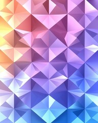 Elegant Soft Pastel Triangle Composition in Clean Design A Muted Palette Flat Design Illustration for Modern Aesthetic and Creative Projects