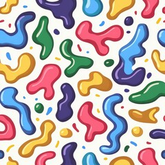 Soft Pastel Tones in Gentle Muted Abstract Patterns  A Serene Flat Design Illustration for Modern Decor and Tranquil Spaces