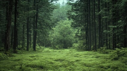 Fototapeta premium Tranquil Forest Path
