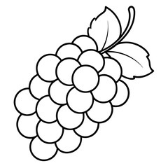 illustration of a bunch of grapes