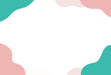 かわいい流体シェイプのフレーム