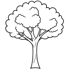 tree on white background