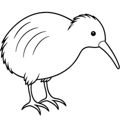 cartoon bird on white