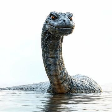 Realistic Illustration of the Loch Ness Monster
