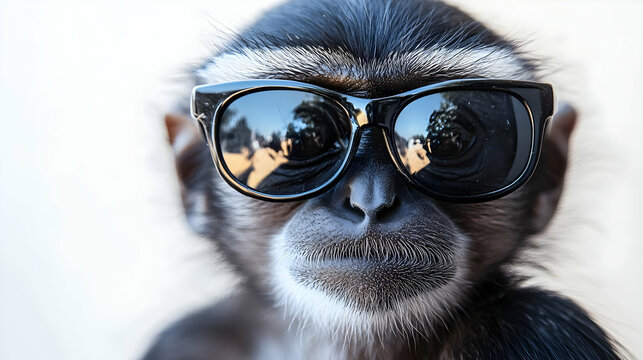 Cool Monkey Photo - Primate in Sunglasses