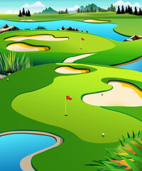 Beautiful golf course