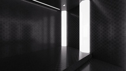 empty room wall nature material 3d render background