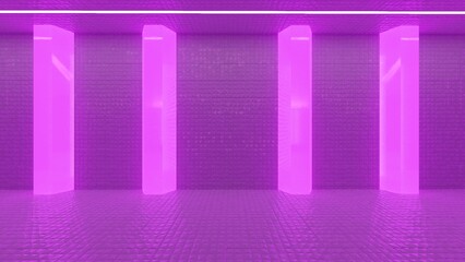 empty room wall nature material 3d render background