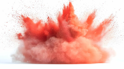 Red Powder Explosion Abstract Background