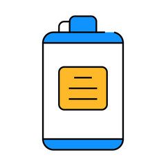 flask vintage line icon vector. flask vintage sign. isolated symbol illustration