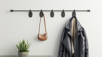 Modern Wall Hook Rack for Functional Home Organization
