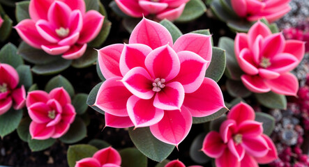 Obraz premium Pink kalanchoe flowers background