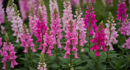 Fototapeta premium Pink larkspur flowers background
