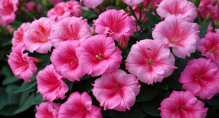 Pink lisianthus flowers background