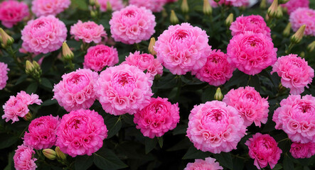 Fototapeta premium Pink lisianthus flowers background