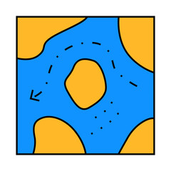 fairway ships line icon vector. fairway ships sign. isolated symbol illustration