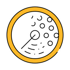 radar for monitoring tidal power plants line icon vector. radar for monitoring tidal power plants sign. isolated symbol illustration