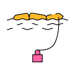 hydro electric generator line icon vector. hydro electric generator sign. isolated symbol illustration