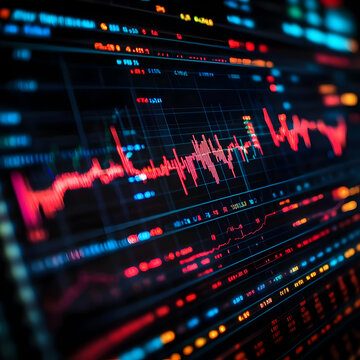 Abstract Photo - Stock Market Data Trends and Analysis