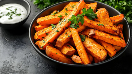 Crispy Baked Sweet Potato Fries Photo
