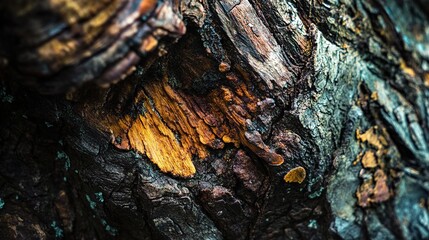 Obraz premium Close Up of Tree Bark Texture - Natural Patterns and Details