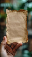 Photo of Blank Ripped Brown Paper