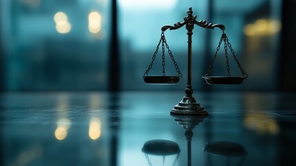 A powerful real-life image for International Anti-Corruption Day, featuring a symbolic visual of transparency or justice, such as a clear, open space or a balanced scale