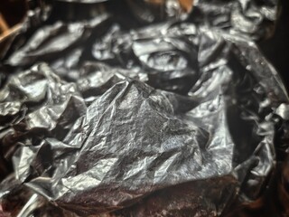 Plastic bag eco background or texture