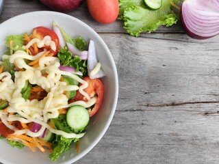 Fresh green lettuce health food