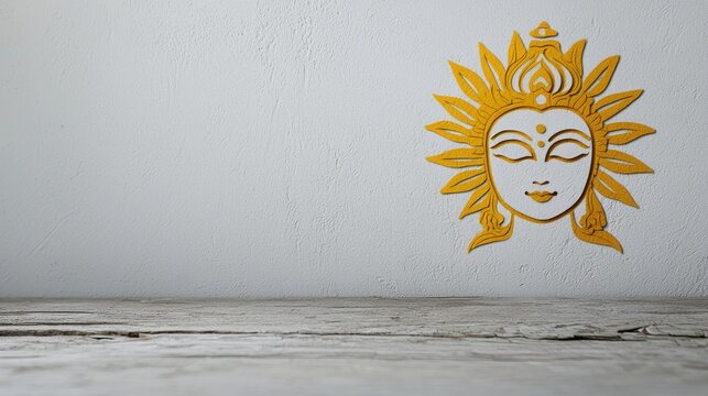 Solar deity Surya: Embodiment of cosmic energy, worshipped during Makar Sankranti, Chhath Puja, and Ratha Saptami, the radiant charioteer who brings light and life to the universe in Hindu belief.