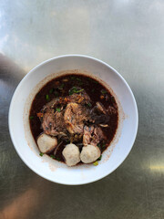 Pho bo  noodles and soup with beef  vietnamese food