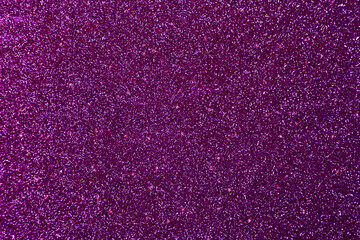 Shiny purple glitter, top view. Halloween background