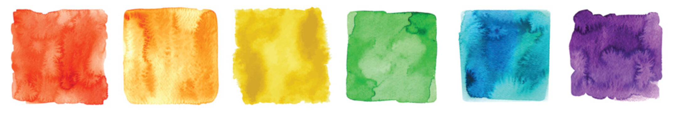 Big set of bright vector colorful watercolor background for poster, brochure or flyer