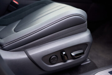 Explore the intricate functions of premium luxury car seat control buttons in detail