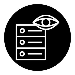 Database Vision Vector Icons