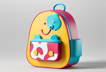 Mochila Infantil de Bichinho colorida