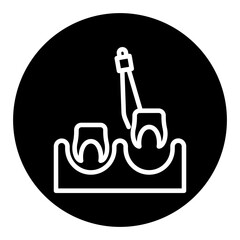 Tooth Extraction Vector Icons