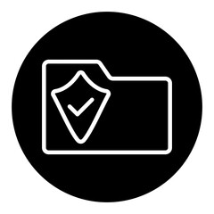 Secured Folder Vector Icons