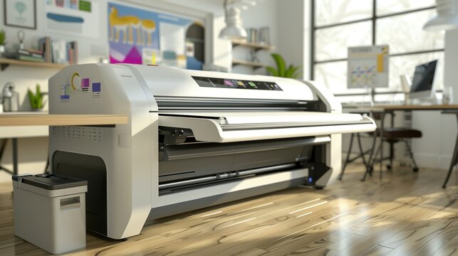 Office Printing Solutions: Professional Plotter and Format Photocopier Featuring Color Ribbons for High Quality