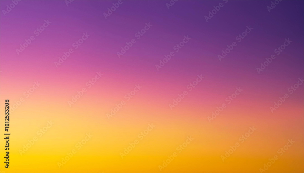 Poster beautiful gradient background transitioning from vibrant purple to soft pink and subtle yellow, perf