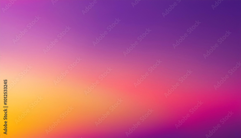 Poster beautiful gradient background transitioning from vibrant purple to soft pink and subtle yellow, perf