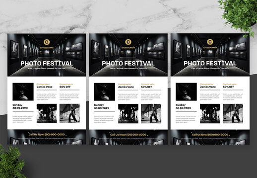 Black And White  Photography Flyer