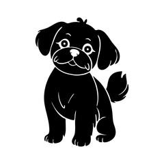 dog, maltese, vector icon