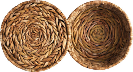 Obraz premium Open woven basket with lid